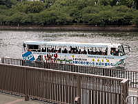 大川を行く観光船