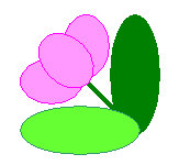 花と緑のロゴ